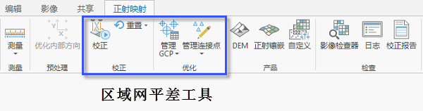 正射映射区域网平差工具