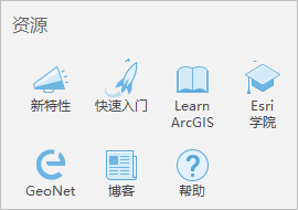 ArcGIS Pro 开始页面上的资源