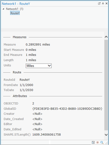 Identify Route dialog box