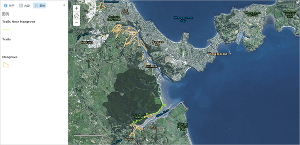 新西兰红树林 web 地图