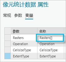 像元统计数据属性