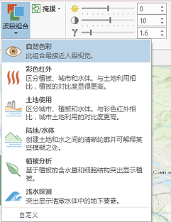 Landsat 8 波段组合