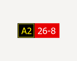 使用格式化标签创建的机场指示牌