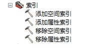 “数据管理”工具箱中包含的“索引”工具集