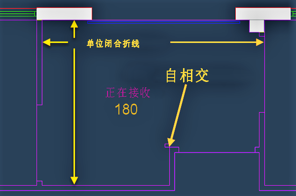 自相交的 AutoCAD 示例