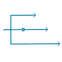 三重平行延伸规则选项的示例
