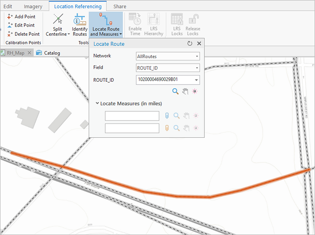 Locate Measures options