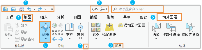 ArcGIS Pro 功能区