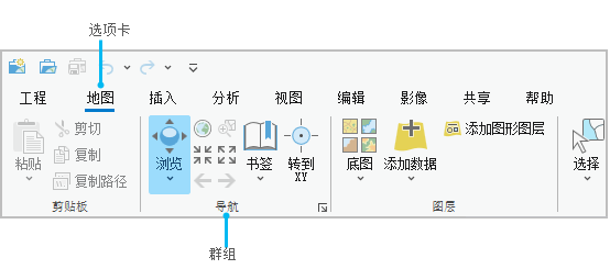 ArcGIS Pro 功能区