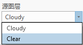 源图层下拉列表