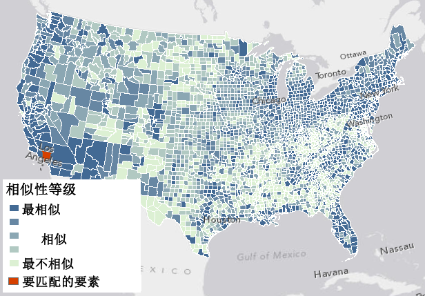 等级相似性地图