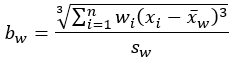 加权偏度公式