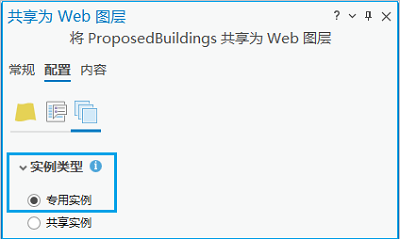 仅支持“专用实例”选项。