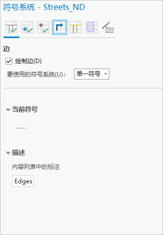 将单一符号分配给所有边。 将单一符号分配给所有边。