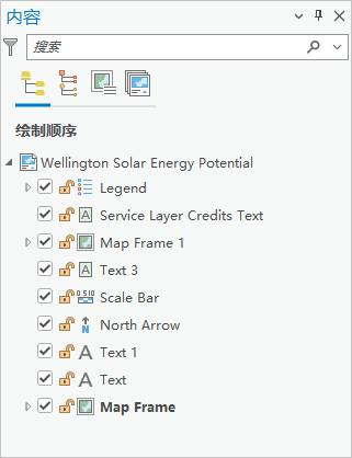 布局视图的内容窗格 布局视图的内容窗格