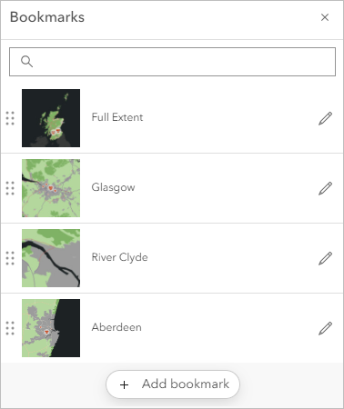 书签窗格显示四个书签 书签窗格显示四个书签