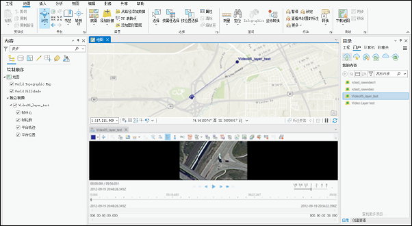 来自门户连接的视频显示在内容窗格和地图中 来自门户连接的视频显示在内容窗格和地图中