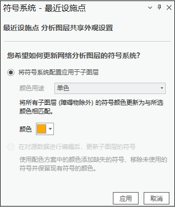 将单色符号系统应用于子图层。 将单色符号系统应用于子图层。
