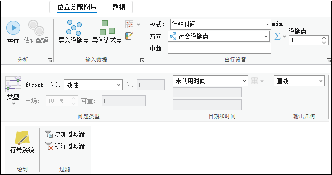“位置分配图层”选项卡 “位置分配图层”选项卡
