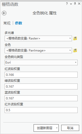 全色锐化参数 全色锐化参数