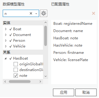 参与显示列的属性可以具有不同的名称。 参与显示列的属性可以具有不同的名称。