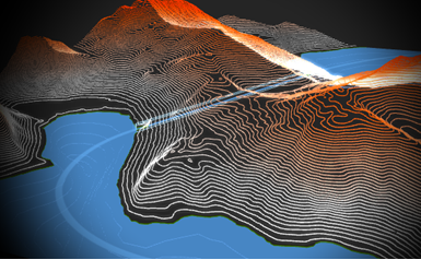 具有对比度、饱和度、晕影和光晕后处理效果的场景 具有对比度、饱和度、晕影和光晕后处理效果的场景