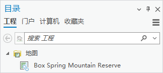 “目录”窗格中“地图”集合中显示的 web 地图 “目录”窗格中“地图”集合中显示的 web 地图
