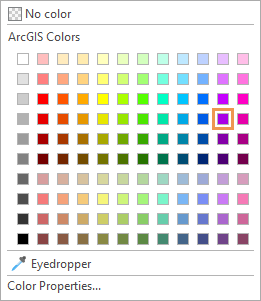 调色板指示了银莲花紫(第 4 行,第 11 列) 调色板指示了银莲花紫(第 4 行,第 11 列)