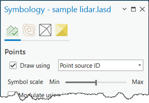 LAS 数据集图层的“符号系统”窗格