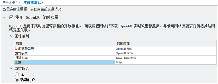 OpenLR 实时流量属性