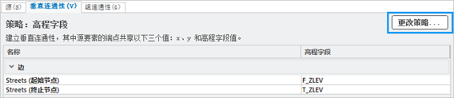 更改垂直连通性策略