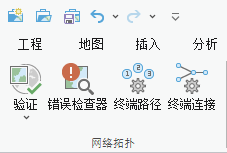 “网络拓扑”组中的“验证”命令