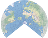 兰勃特等角圆锥地图投影示例
