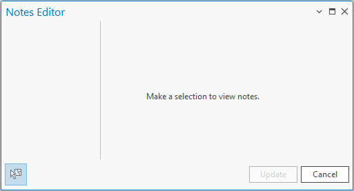 Notes Editor pane