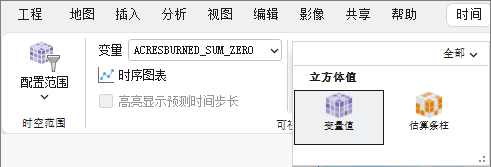 “主题”库中的“立方体值”部分